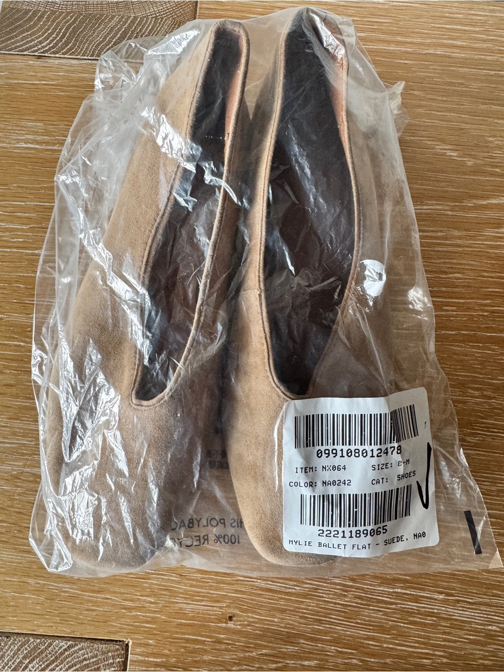 NWOB MADEWELL Women’s The Mylie Ballet Flat in Tawny Khaki Suede Size 8 NX064 - Picture 14 of 16